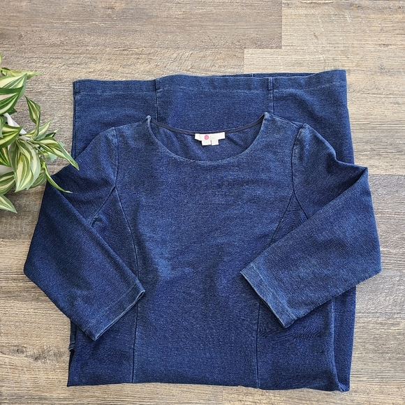 BODEN Trinity Jersey Dress in Dark Denim Size 8L - Picture 12 of 14